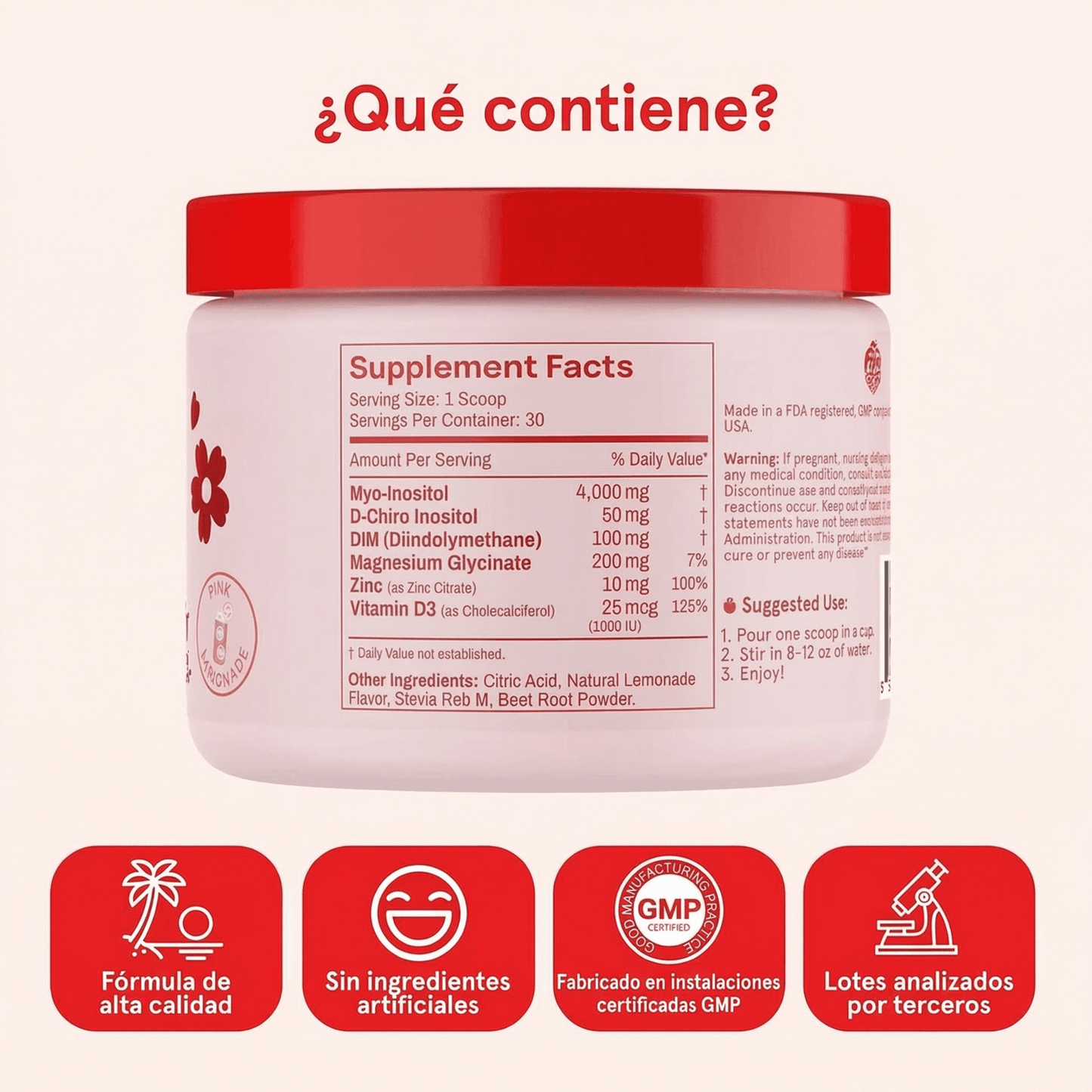 PEACH PERFECT INOSITOL MULITIVITAMIN