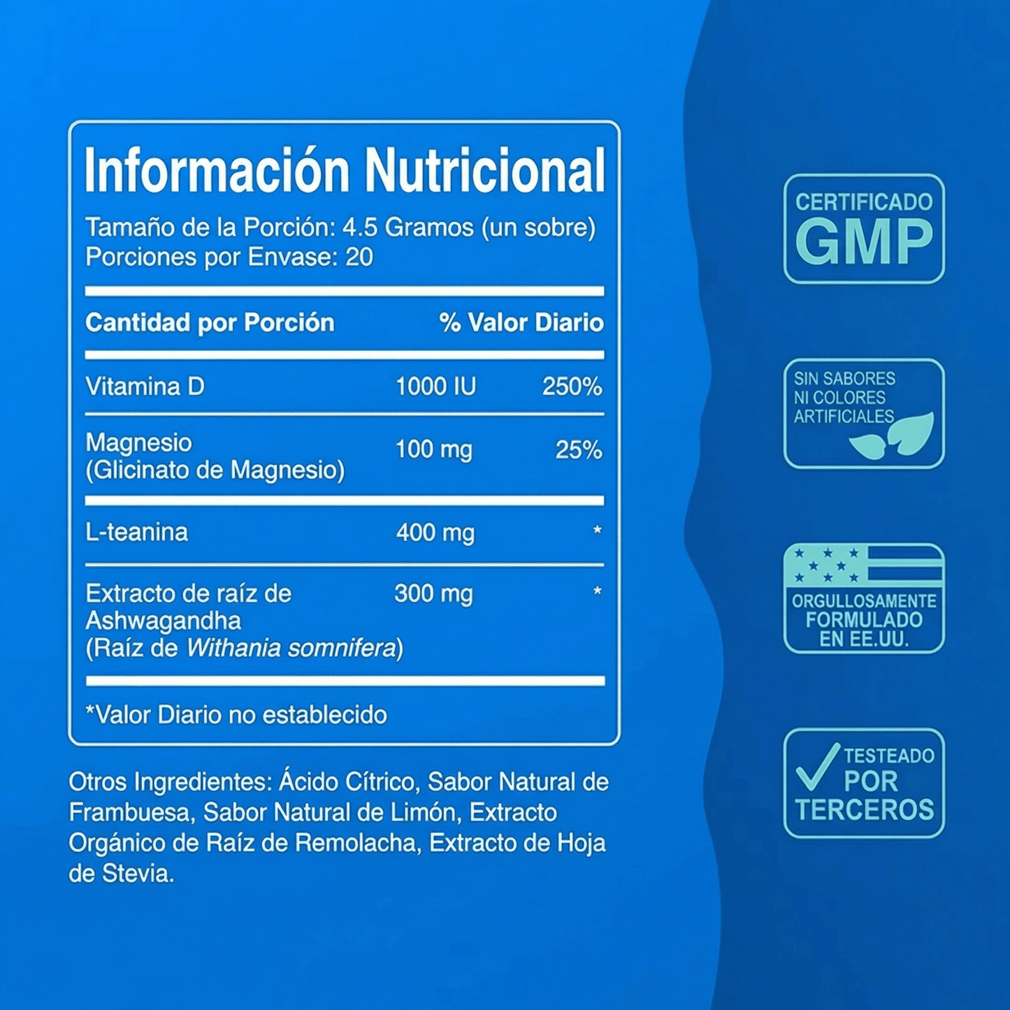 SupraCalm – Mezcla Calmante Natural (20 Sobres)