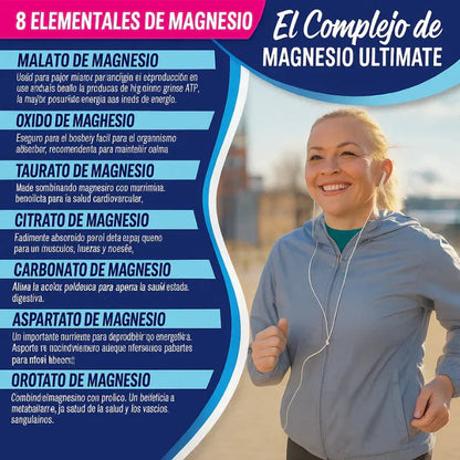 Toplux™ COMPLEJO DE MAGNESIO 8 en 1 - 90 CAPSULAS