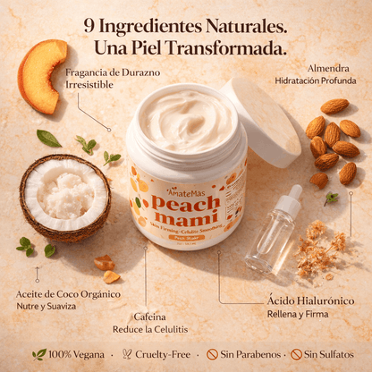 Peach Mami™ — La Crema que Reafirma, Elimina la Celulitis